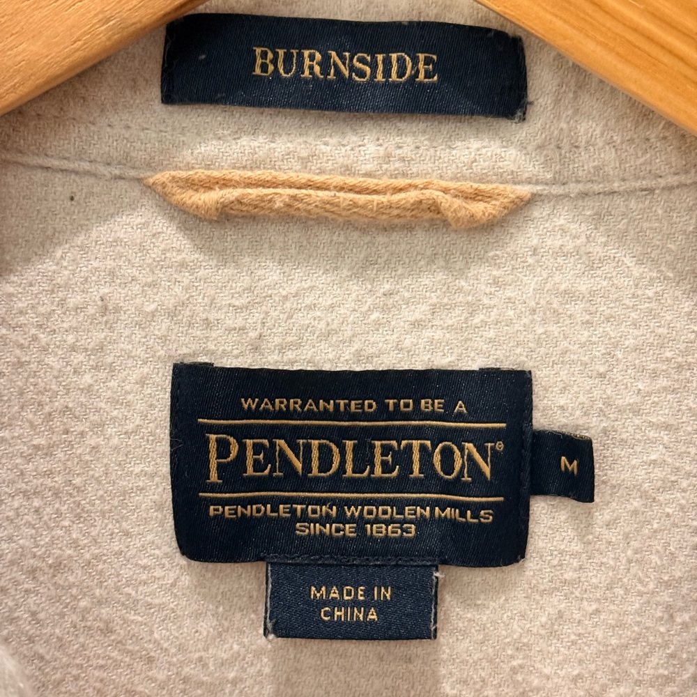 Pendleton Burnside Shirt Jacket Fleece Lined Button Up Men’s Medium - Picture 4 of 6